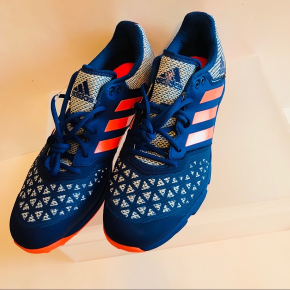 NEW ADIDAS ZONE DOX HOCKEY SHOES CLEATS AQ6520 - Picture 7 of 8